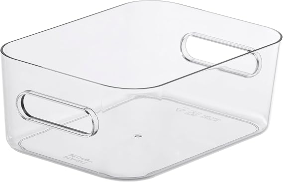 SmartStore Compact Storage Box Small Transparent Plastic Box Ideal for Storage & Organisation Stackable & BPA-Free