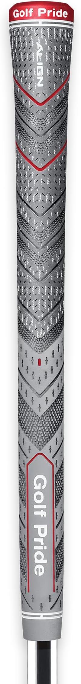 Golf Pride MCC Plus4 Align Golf Clubグリップ - 隆起したリッジテクノロジーと大きな下手を備えた全天候型ハイブリッドグリップ - 起毛コットンコードとペブルドテクスチャ。