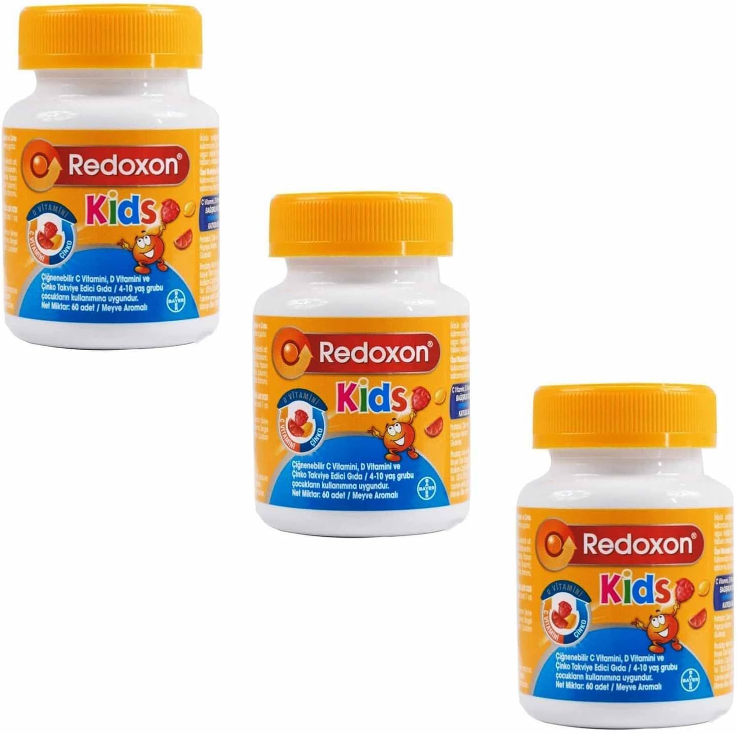 Redoxon Kids 60 Çiğnenebilir Tablet 3 ADET