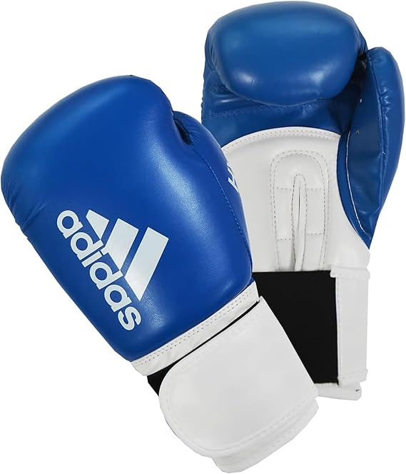 adidas Boxing Gloves - Intermediate Training Gloves with PU Outer Shell & Wrist Support for Boxing, Fitness Classes, Heavy Bag Workouts, and Sparring - For Men, Women, and Kids