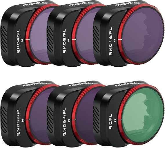 CPL Filters 6Pack Compatible with Freewell Bright Day ND/PL, Mini 3 Pro/Mini 3