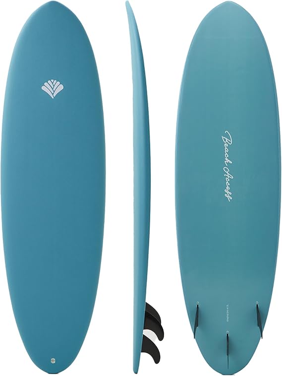 Beach Access ビーチアクセス Standard Series Softboard Surfboard 6’4” Mid-Length Wax-Free