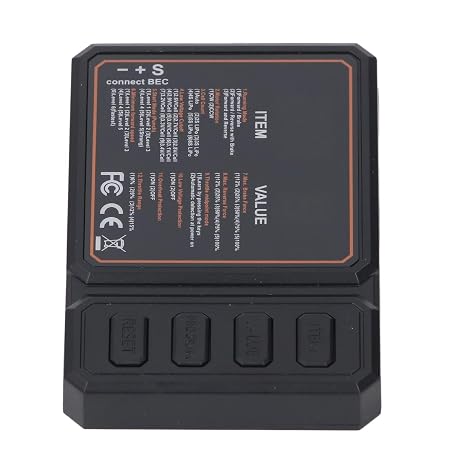 RC Brushless ESC Programming Card Adjustable Parameter Electronic Speed Controller Tool for SCX10 MST CFX EX86100 RC Cars and Boats Durable Plastic Accessor
