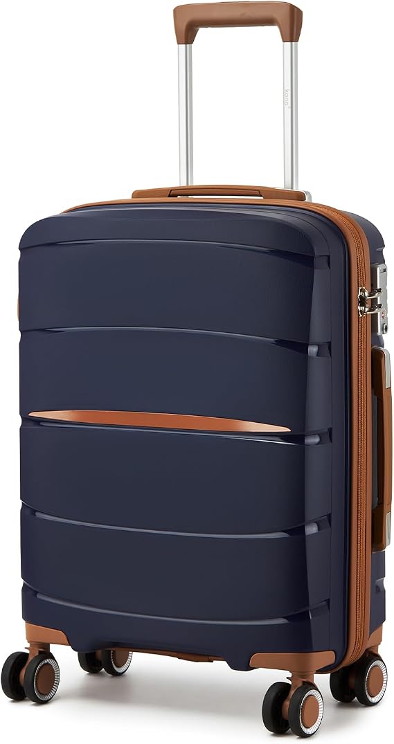 Kono Cabin Suitcase 55×40×20cm for Ryanair，PP Hard Shell Hand Luggage