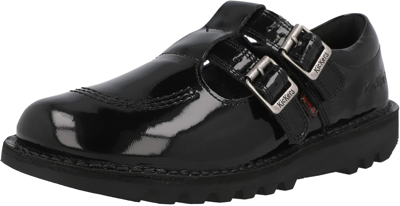 Kickers Women's Kick T Bar Double Leather Shoes,