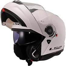 LS2 Modularer Motorradhelm Strobe II Gloss White L