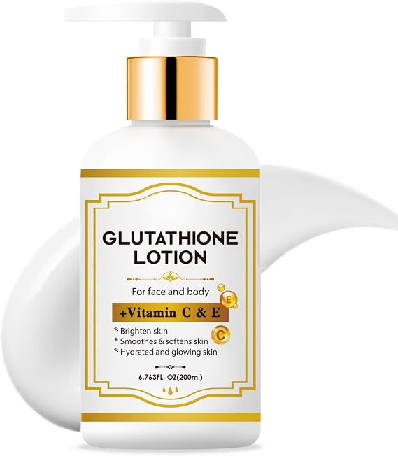 200ml Glutathione Brightening Body Lotion, Body Lotion for Dry Skin, Venature Glutathione 50x Whiten, Deep Hydration Skin Lightening Cream, Anti-Aging Firming Moisturiser