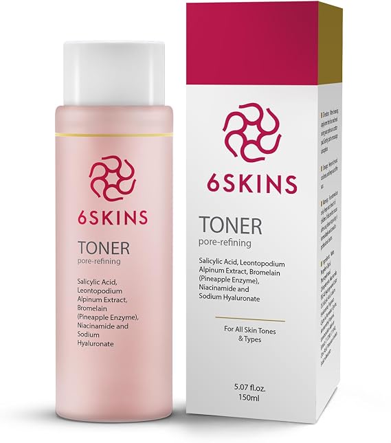 Pore Refining Toner - Salicylic Acid (BHA) with AHA, Niacinamide & Hyaluronic Acid | Facial Exfoliant for Enlarged Pores, Wrinkles & Oil Control | Hydrating Face Toner for Glowing Skin 150 ml