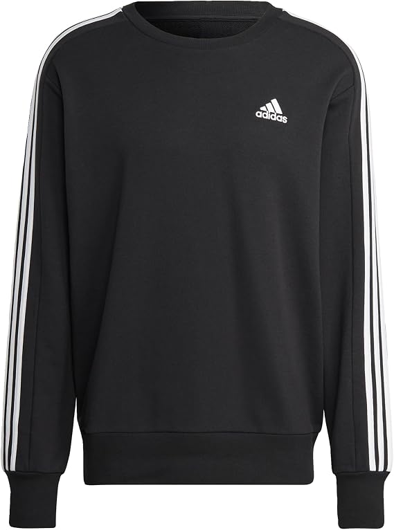 adidas Men's Essentials French Terry 3-stripes Sweatshirt Sweatshirt (pack of 1)