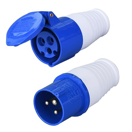 16 Amp Caravan Hook Up Socket and Plug Set