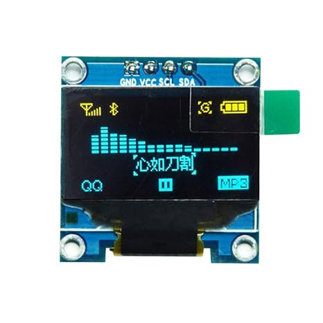 Hailege 0.96" I2C IIC OLED LCD Display 128X64 OLED for 51 STM34 Yellow Blue Font