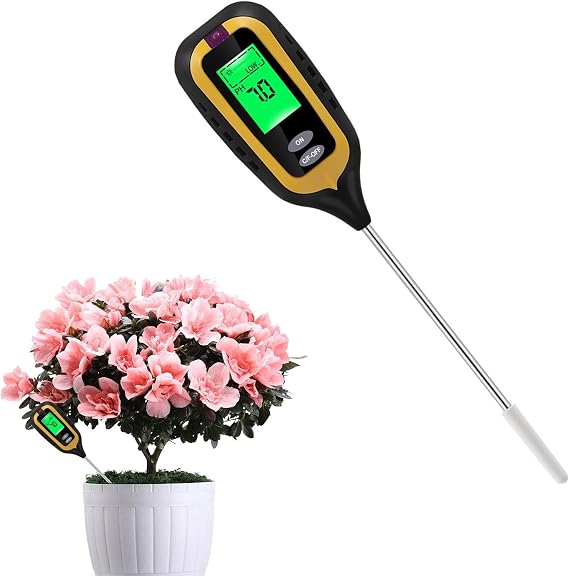 Plant Moisture Meter 4-In-1 Moisture Tester for Soil