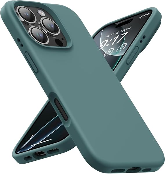 Apple iPhone 16 Pro Max Kılıf 6.9" ile Uyumlu, İnce Sıvı Silikon Cep Telefon Kılıfı, Mikrofiber Astar İç Yüzey, Darbe Emici Kapak, Kolay Temizlenebilir Phone Case - Kaktüs