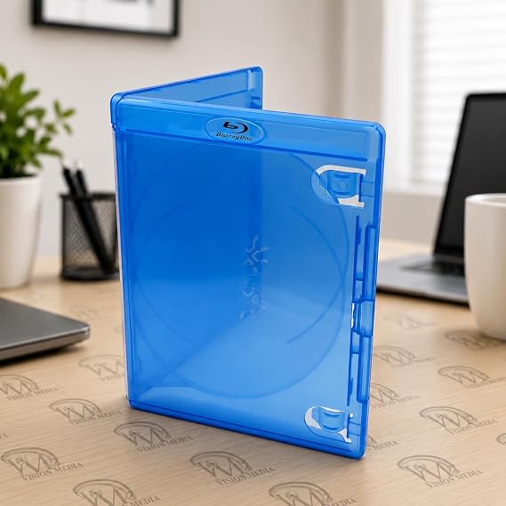 1 X Amaray Blue Blu-Ray DVD Triple Cases Holds 3 Disks