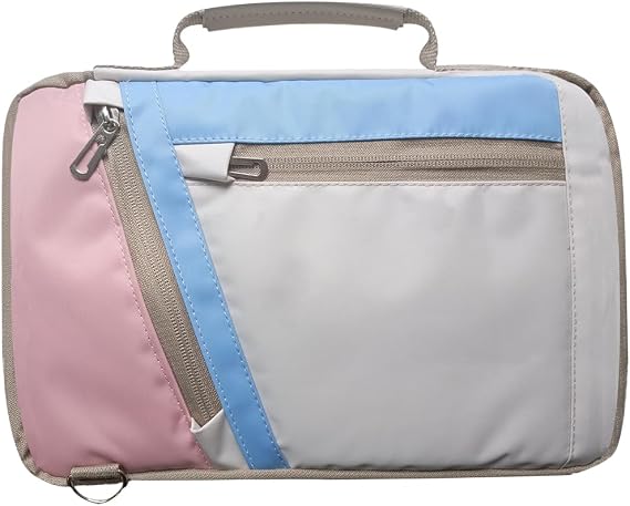 Microcase Xiaomi Poco Pad X1 11.2 inch Tablet için Omuz Askılı El Tutacaklı Universal Sleeve Taşıma Çantası AL4346 Pembe Mavi Krem