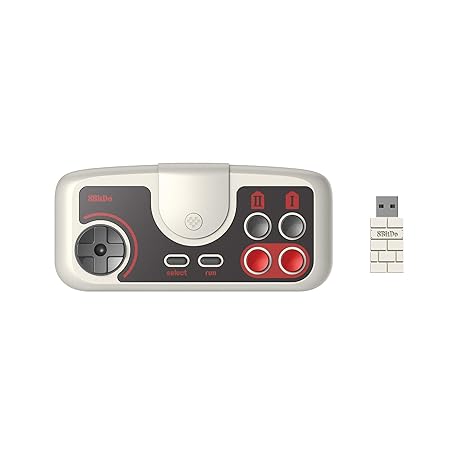 8Bitdo Pce 2.4G Wireless Gamepad For PC Engine Minipc Engine Coregrafx Miniturbografx-16 Mini & Nintendo Switch (Pce Edition) [
