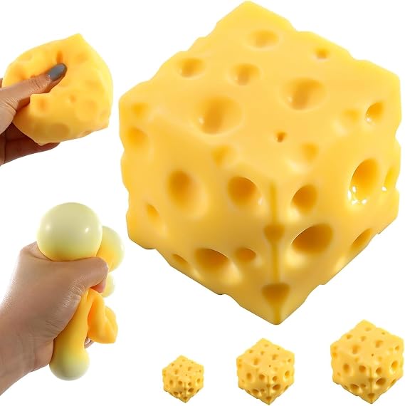 Yellow Cheese Squishy Slow Rising Squishies Cheese Soft,Stress Relief Cheese