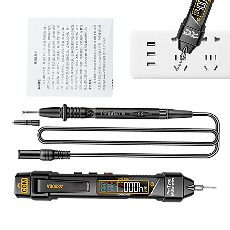 Voltage Tester Multimeter Pen Type 4000 Counts Professional LCD Voltage Ohm