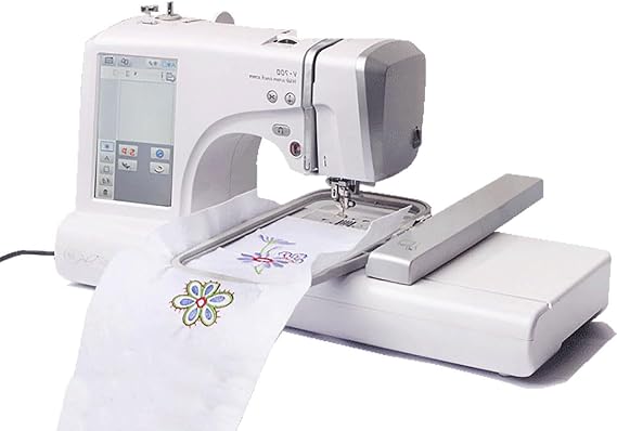 Sewing & Embroidery Machine with Accessory Kit, 162 Built-in Stitches, 150 Embroidery Designs & 10 Fonts, 7" Touch Screen, Automatic Needle Threader & USB Connectivity