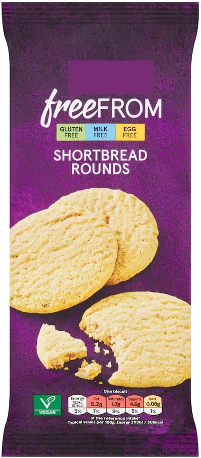 Shortbread Biscuit, 160g, Gluten Free, Milk Free, Egg Free, Vegan