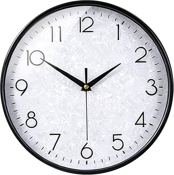 SIN&MI 12 Inch Modern Wall Clock - Silent Quartz Movement, Large Wall Clock for Living Room, Elegant Decoration & Gift for Bedroom, Office, Kitchen
