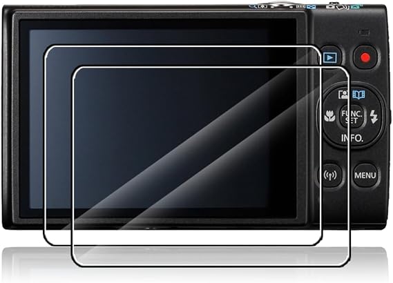 (2 Pack) Screen Protector for Canon Ixus 285 HS A/Canon PowerShot 360 HS A camera 2025 Newest, Tempered Glass Film, Scratch-Resistant, Shatterproof and High-Transparency