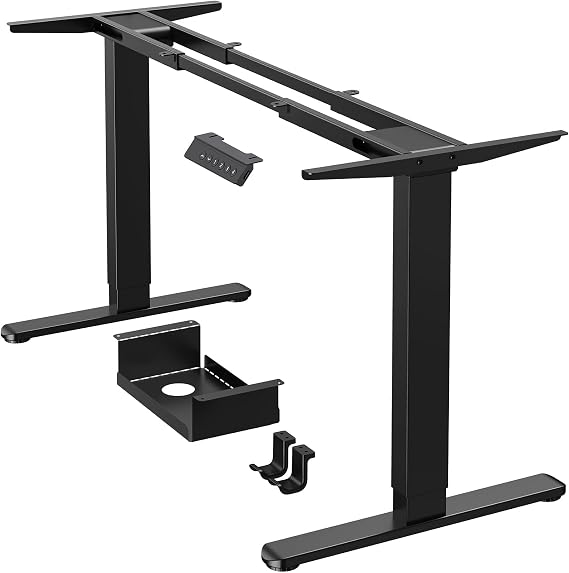 ErGear Standing Desk Frame, Dual Motor, 120kg, 4 Memory