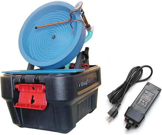Desert Fox Automatic Gold Pan Machine - Variable Speed - Gold Mining Equipment Desert Fox + 5 Amp Power Supply