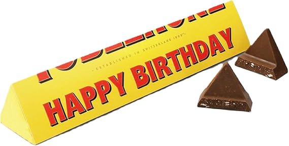 Personalised Happy Birthday Chocolate Bar 100g – Swiss Milk Chocolate with Honey & Almond Nougat – Unique Birthday Treat – Custom Wrapper