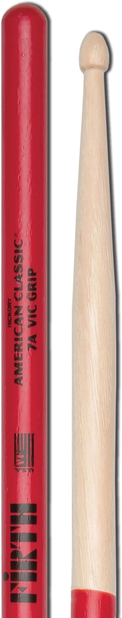 Vic firth Baget (Çift) Vıc 7A Grıp, Hıckory, 0.540"X15 1/2",