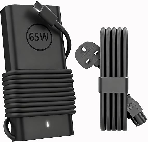 65W USB C Laptop Charger, Compatible with Dell Laptop Charger Pro 14 16