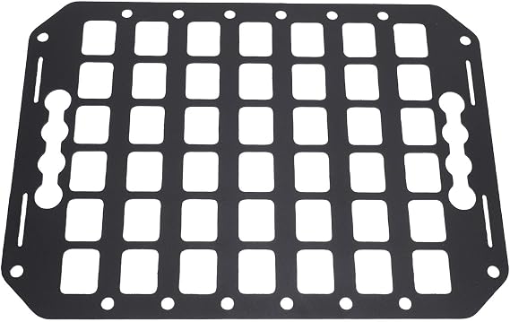 Truck Bed Panel Rack System, Aluminum Cargo Storage Organizer, Tools Storage System with Multiple Holes, Compatible with L Track for Sedans SUVs Pickup Van