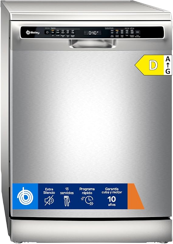Balay, Dishwasher, 13 services, Half load, stainless steel, 3VS5011IA [Energy Class D]