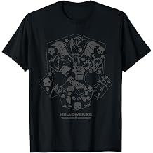 Helldivers 2 Helmet Enemy Icons Video Game T-Shirt