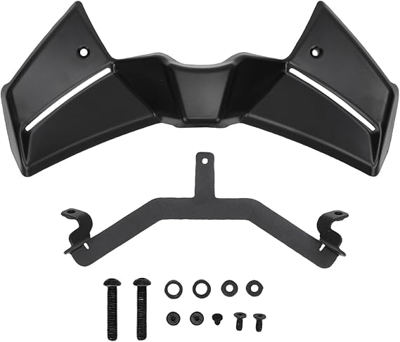 Front Spoiler Kit, Aerodynamic Downforce, Naked Spoilers Winglet Wing Deflector Replacement for MT-09 2024-2025, Replacement for SP 2024-2025 (Black)
