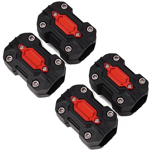 Motorcycle Crash Protector For Zontes 368G 368E 368M 350E 310X 310R 310V 310T ZT250R 310V Motorcycle Engine Guard Bumper Protector Trim Blocks(4Piece Red)