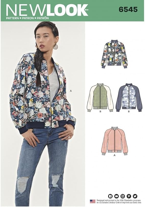 New Look Sewing Pattern 6545 Jackets A (6-8-10-12-14-16-18)
