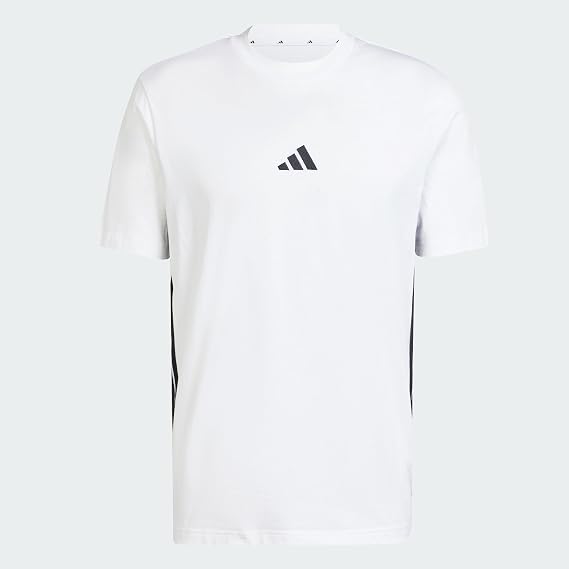 Adidas Men's Essential Three Stripes Single Jersey tee