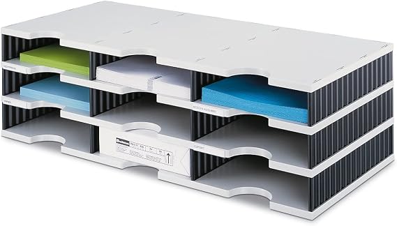 Styro Modular Sorting System 9 Compartments W723xD331xH223mm Grey and Black Ref 268-0303.98