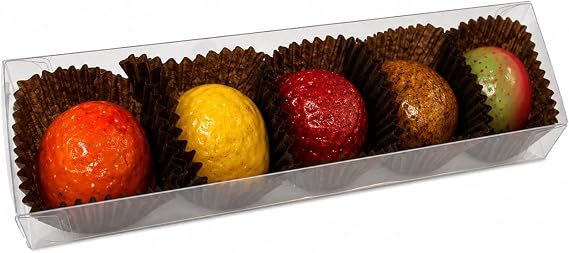 Hides Fine Foods - Almond Marzipan Fruits 75g - Suitable for Vegetarians - GMO Free - Marzipan Decorated Fruits - Perfect for Gifting - Christmas - Presents