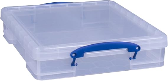 Really Useful Box Plastic Storage 7 Litre Clear,40Lx35Wx8.5D CM