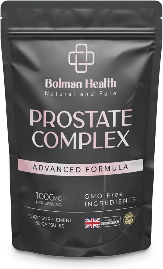 Prostate Complex Capsules | Pumpkin Seed, Stinging Nettle & Zinc | 60 Vegan Capsules | Supports Prostate Health & Male Wellbeing | Non-GMO | Gluten-Free Prostate Supplement