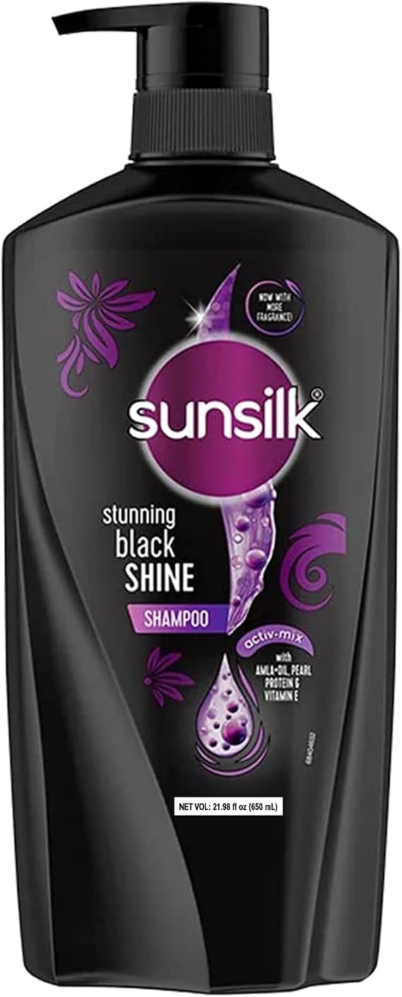 Sunsilk Stunning Black Shine Shampoo, 650ml