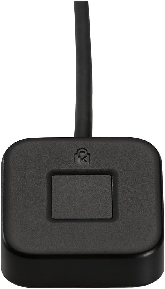 Kensington VeriMark Desktop USB Fingerprint Reader - Windows Hello, Windows 11 Fingerprint Scanner for PC, FIDO U2F, FIDO2 K62330WW