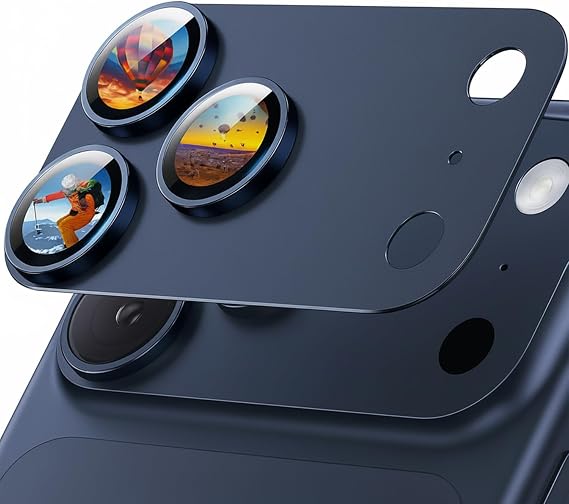 for iPhone 17 Pro Max Camera Lens Protector, Dark Blue