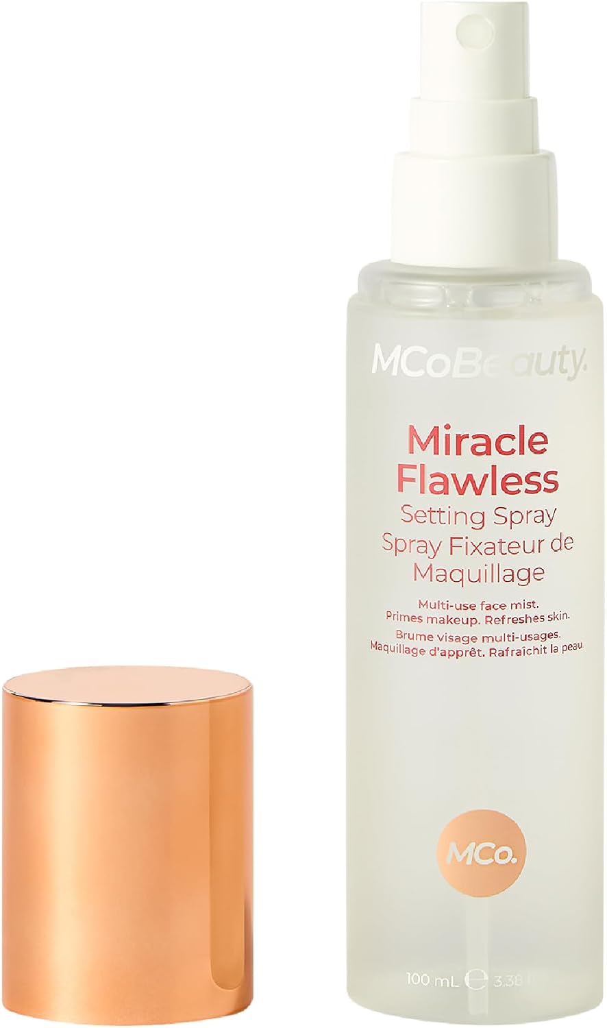 MCoBeauty - Miracle Flawless Setting Spray - Hydrating Multi-Use Mist with Aloe Vera and Glycerin - Primes, Sets and Refreshes Makeup - Setting Spray Makeup - 100ml