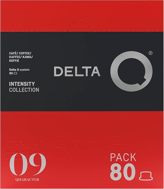 Delta Q Qharacter Intensity 9 Coffee Pods for Delta Q Machines, 80 Capsules