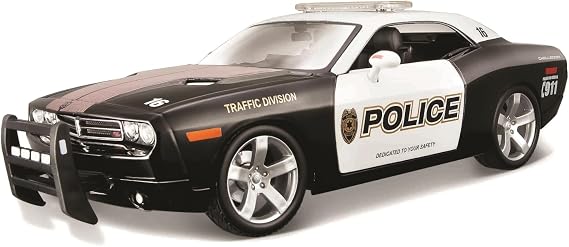 Maisto 31365 1/18 Dodge Challenger 2006 Police / Mini Car, Diecast Car, Finished Product