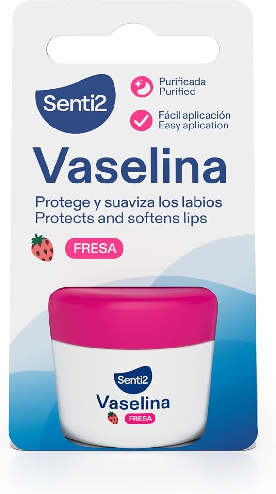 Senti2 Lipstick Vaseline with Strawberry, Lip Protector and Softener, Easy Application 20 ml