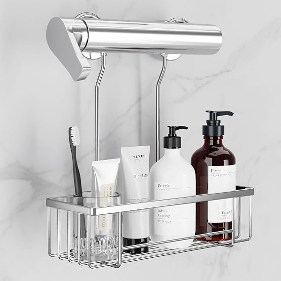 Hanging Shower Caddy Organizer No Drilling Storage SS304 Stainless Steel